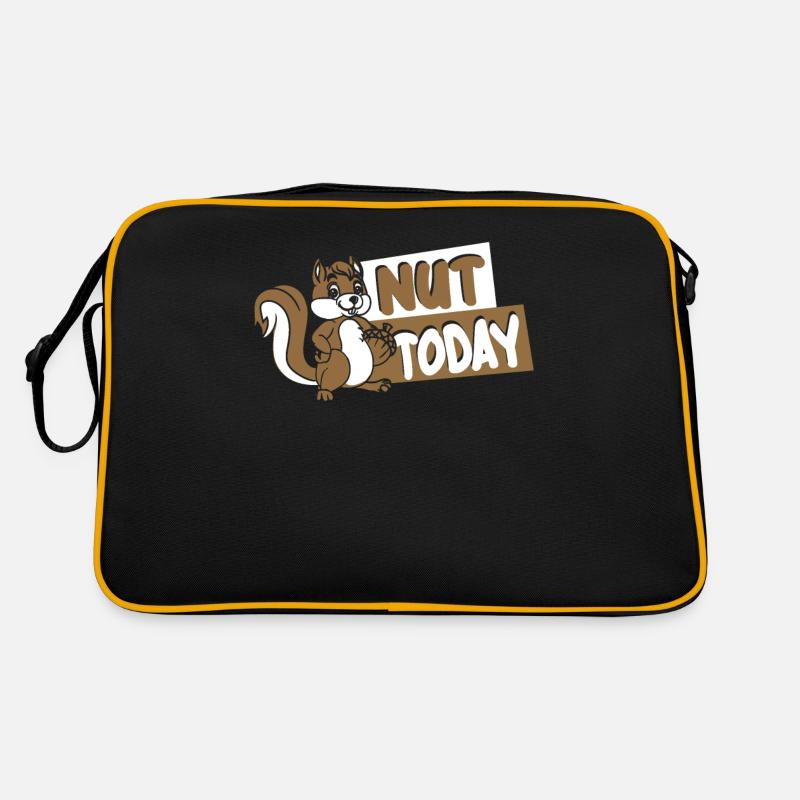 Nut Today Fuchshörnchen Grauhörnchen Squirrel Retro Tasche