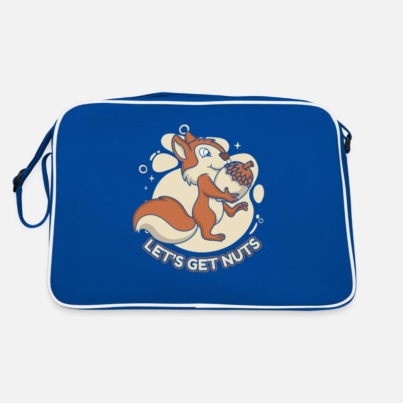 Let's Get Nuts Squirrel Fox Squirrel Squirrel Retro Bag