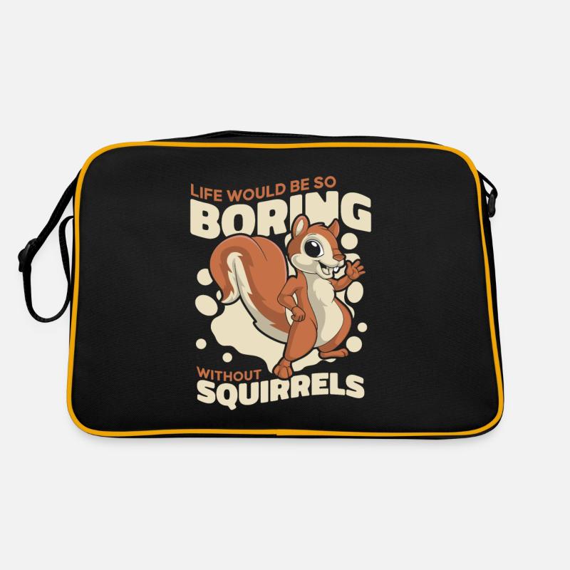 Life Would Be Boring Without Fuchshörnchen Retro Bag