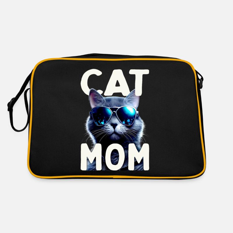 Cat Mom Katzen Mama Kater Mutter Muttertag Katze Retro Tasche