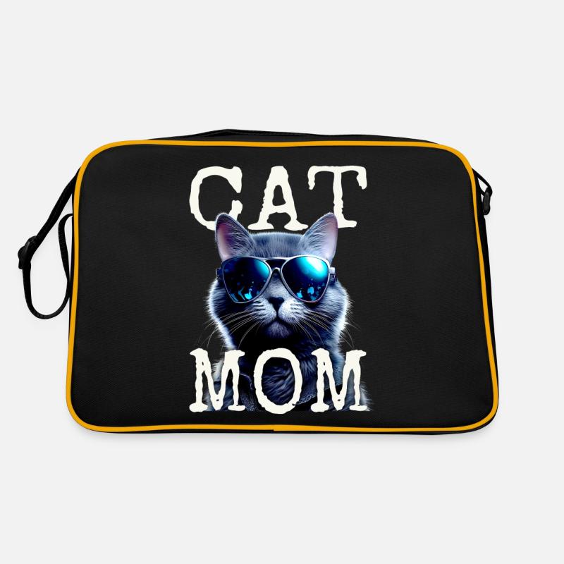 Cat Mom Katzen Mama Kater Mutter Muttertag Katze Retro Tasche