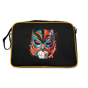 Lucha Libre Mexikanische Wrestling Maske Luchador - Retro Tasche - Schwarz/Gold - Hinten