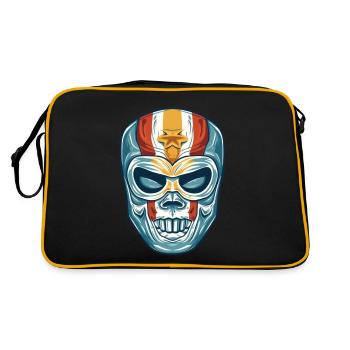 Lucha Libre Mexikanische Wrestling Maske Luchador - Retro Tasche - Schwarz/Gold - Hinten