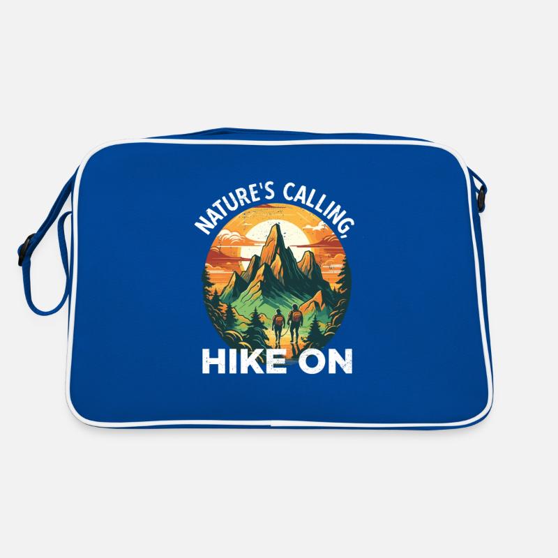 Nature's Calling Hike On Calling Hiking adventure Retro Bag