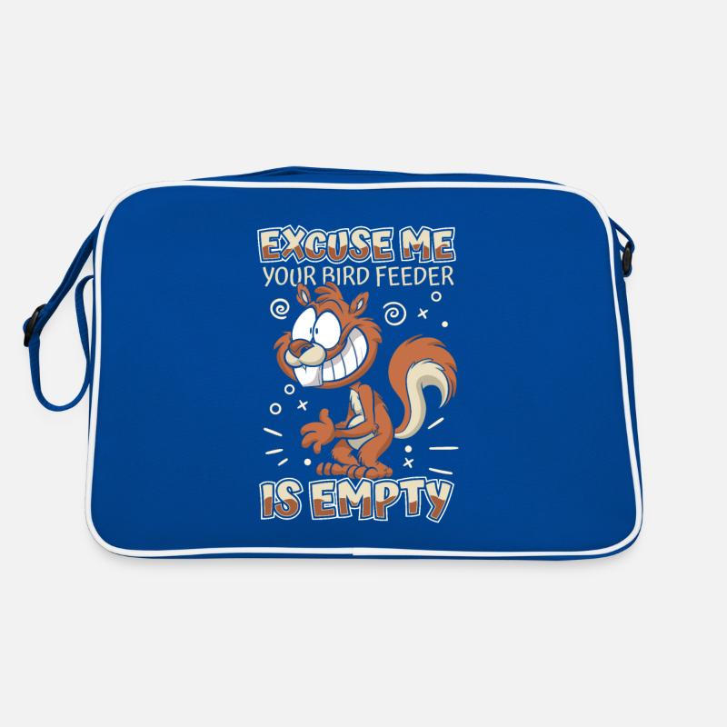 Your Bird Feed Is Empty Squirrel Fuchshörnchen Retro Tasche