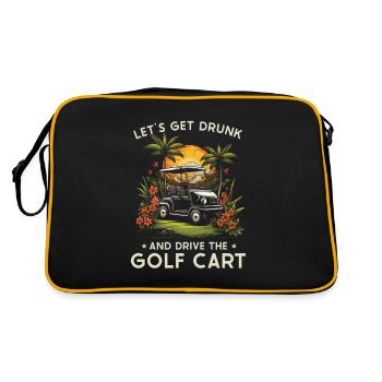 Soyons ivres et conduisons la voiturette de golf - Sac Retro - noir/or - Dos
