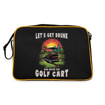 Soyons ivres et conduisons la voiturette de golf - Sac Retro - noir/or - Dos