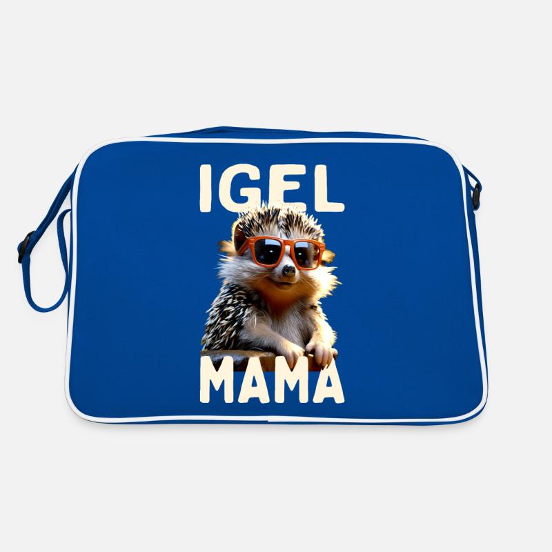 Igel Mama Mom Igelfrau Muttertag Igelmama Igel Mum Retro Tasche