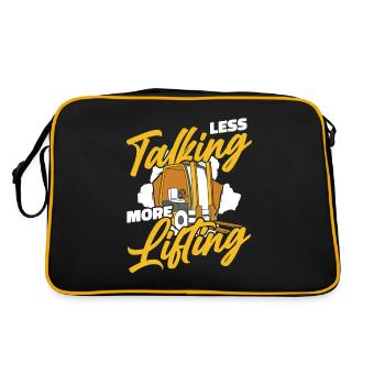 Moins parler Plus de levage télescopique - Sac Retro - noir/or - Dos
