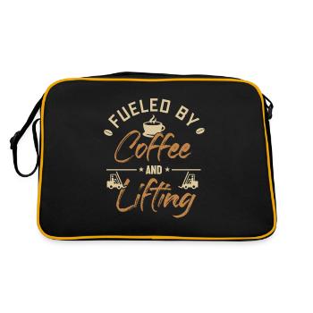 Alimenté par le café et le levage Chariot élévateur tout-terrain - Sac Retro - noir/or - Dos