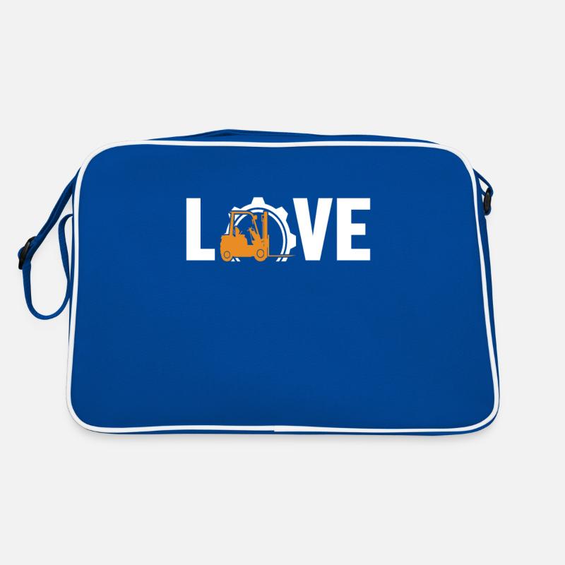 Love All-terrain forklift Telehandler Forklift Retro Bag