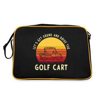 Soyons ivres et conduisons la voiturette de golf - Sac Retro - noir/or - Dos