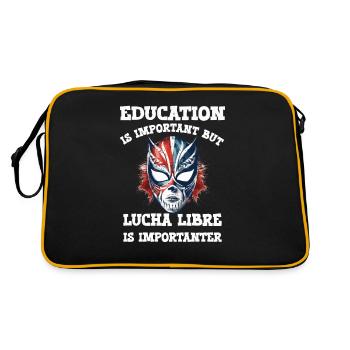 Lucha Libre Mexikanische Wrestling Maske Luchador - Retro Tasche - Schwarz/Gold - Hinten
