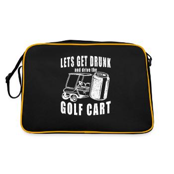 Soyons ivres et conduisons la voiturette de golf - Sac Retro - noir/or - Dos