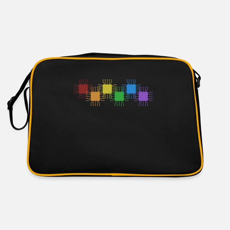 Hacker LGBT Rainbow Phishing Sniffer Grey Hat Sac Retro