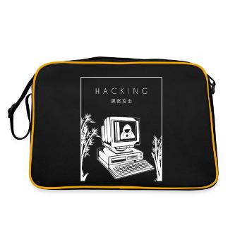 Piratage de l’hameçonnage chinois Hanzi Social Engineering - Sac Retro - noir/or - Dos