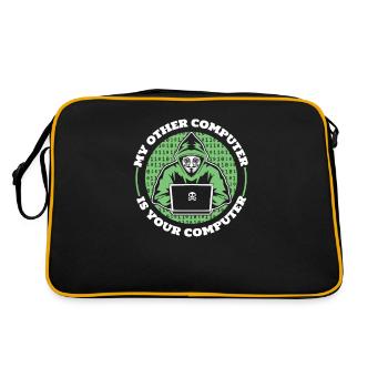 My Other Computer Is Your Computer Phishing - Retro Bag - black/gold - Back