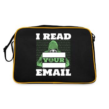 Je lis votre e-mail Sniffer Social Engineering - Sac Retro - noir/or - Dos