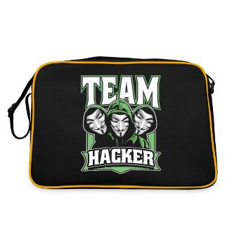 Team Hacker Social Engineering Phishing Sniffer - Sac Retro - noir/or - Dos