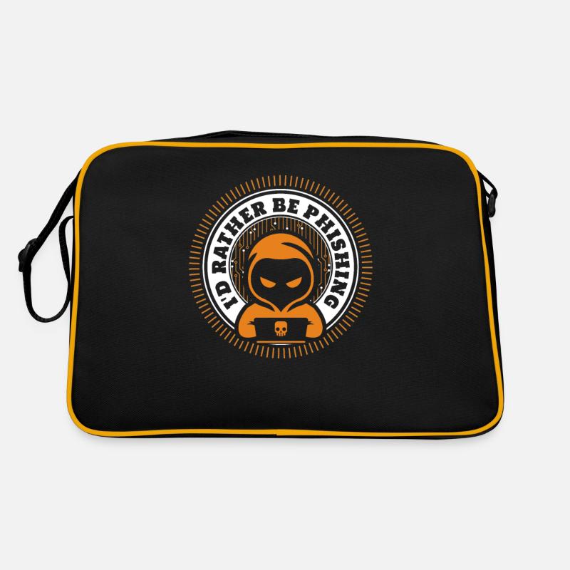 I'd Rather Be Phishing Sniffer Social Engineering Retro Bag
