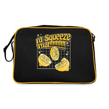 I'd Squeeze That Lemonade Lemonade - Retro Bag - black/gold - Back