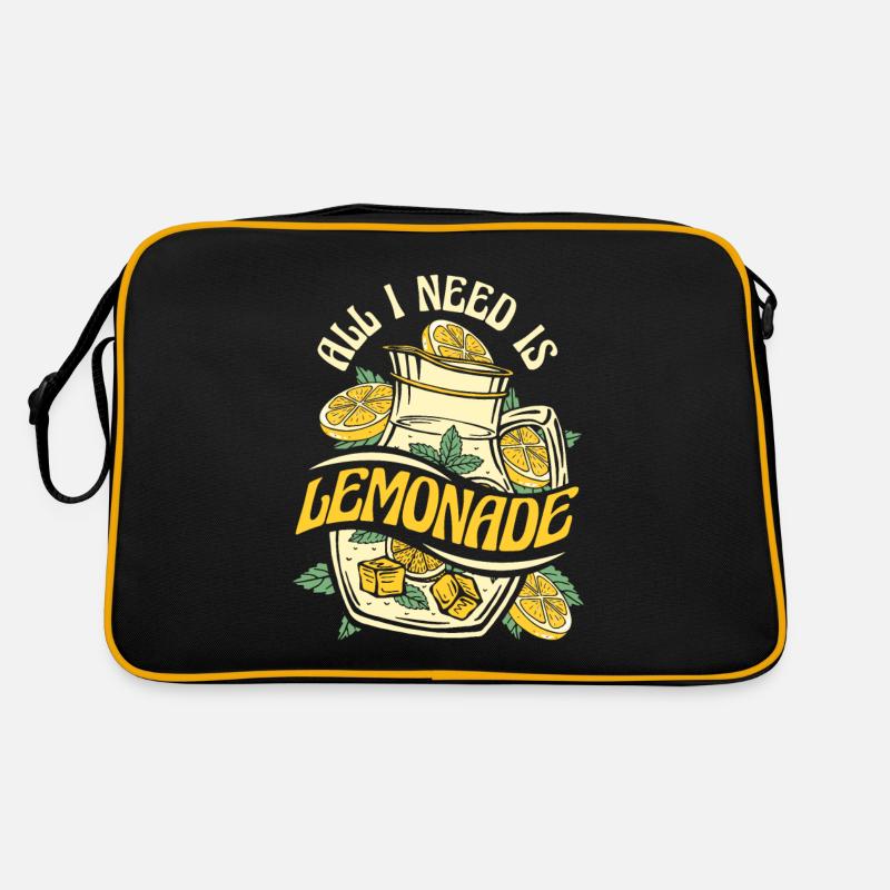All I Need Is Lemonade Lemonade Lemonade Retro Bag