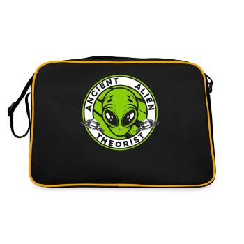 Ancien théoricien extraterrestre Conspiration OVNI - Sac Retro - noir/or - Dos