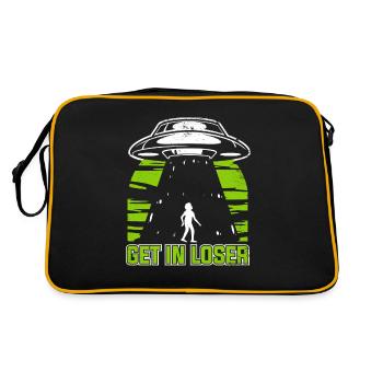 Get In Loser Conspiracy Außerirdischer Ufo Alien - Sac Retro - noir/or - Dos