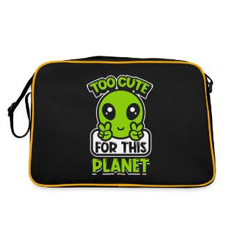 Trop mignon pour cette conspiration de la planète - Sac Retro - noir/or - Dos