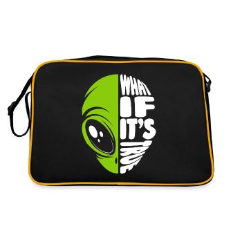 Et si c’était vrai Conspiracy Alien UFO - Sac Retro - noir/or - Dos