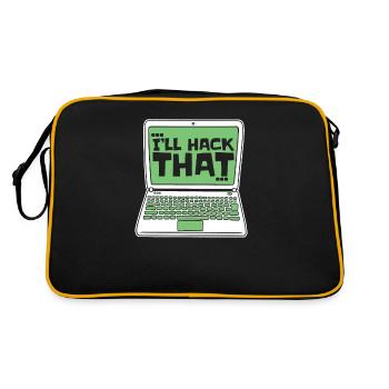 I'll Hack That Sniffer Social Engineering - Retro Bag - black/gold - Back