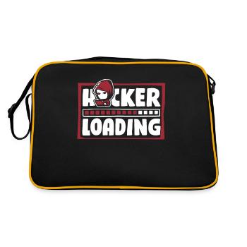 Hacker Loading Phishing Sniffer Social - Retro Bag - black/gold - Back