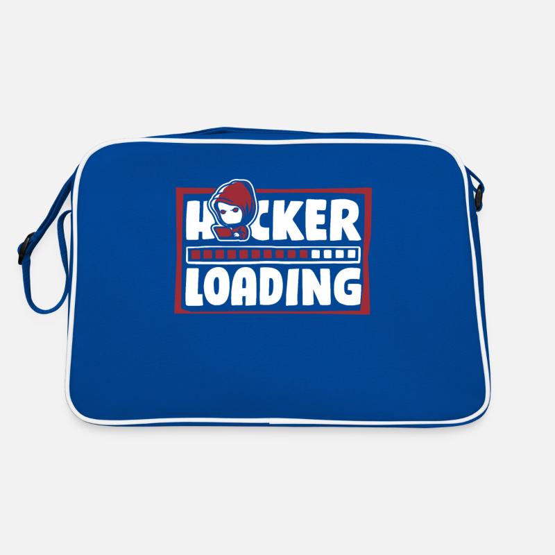 Hacker Loading Phishing Sniffer Social Retro Bag