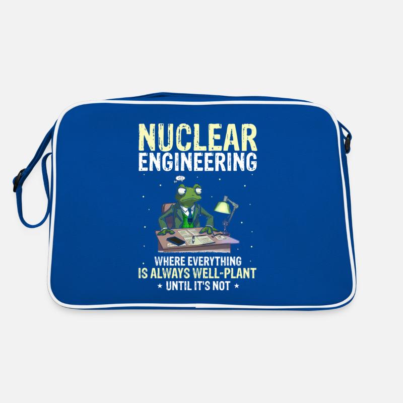 Nuklearplan Design für Kernenergie und Kernkraft Retro Tasche