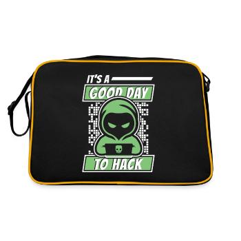 It's A Good Day To Hack Social Engineering - Retro Bag - black/gold - Back