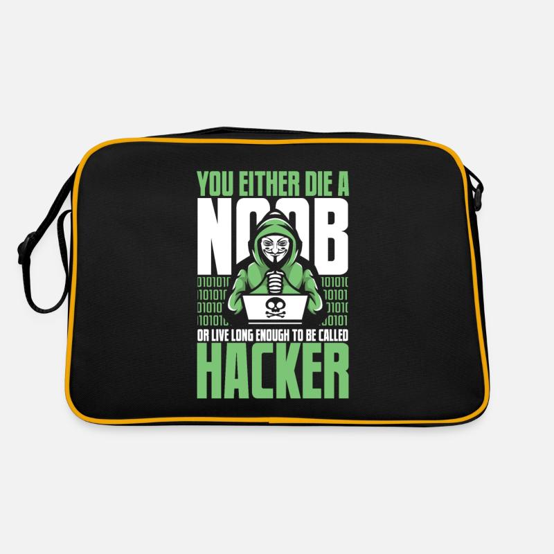 Live Long Enough To Be Called Hacker Sniffer Retro Bag