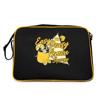 Easy Peasy Lemon Squeezy Lemonade Lover - Sac Retro - noir/or - Dos