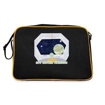 Dans une autre dimension extraterrestre OVNI - Sac Retro - noir/or - Dos