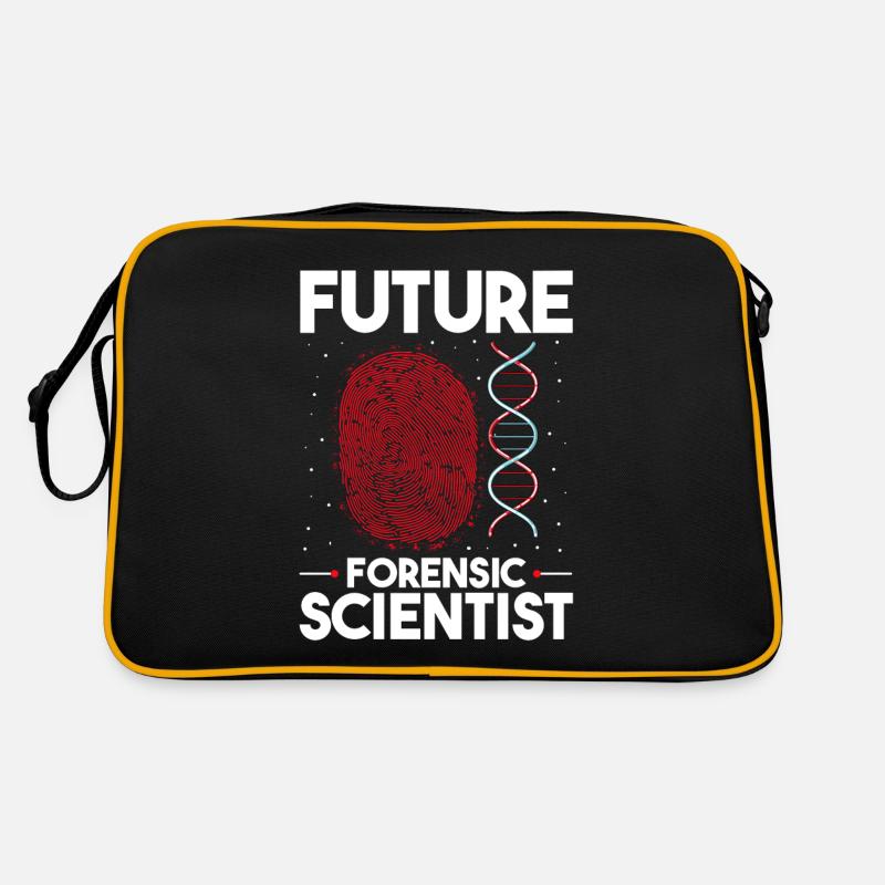 DNA-Analyst und Kriminallabor Retro Tasche