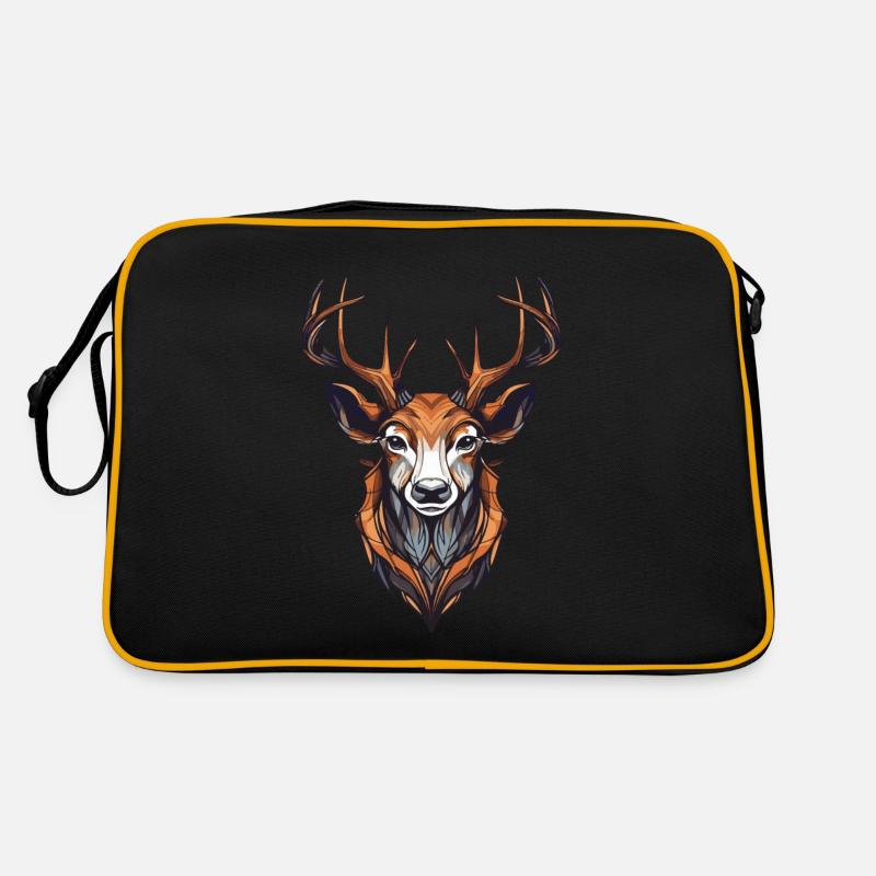 Deer Portrait Retro Bag
