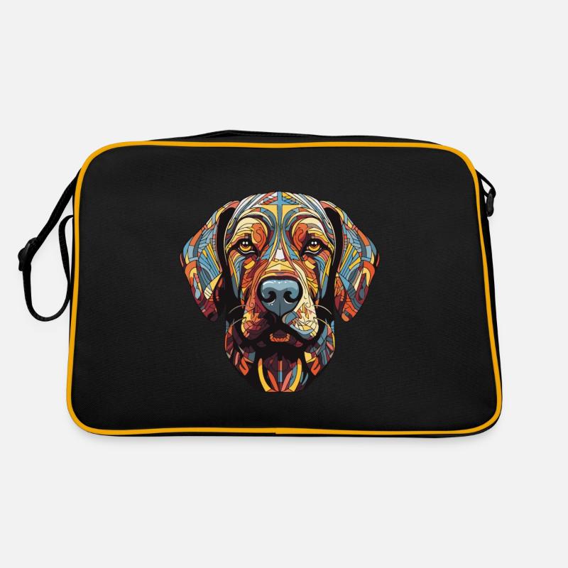Portrait de chien Labrador Sac Retro