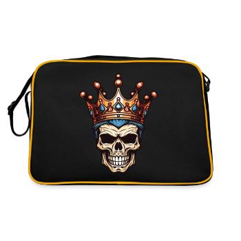 Couronne du Roi Crâne - Sac Retro - noir/or - Dos