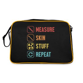 Mesurer la peau Truc Répéter Taxidermiste Outils Amant - Sac Retro - noir/or - Dos