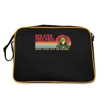 La rainette aux yeux rouges est plus qu’un animal aux yeux rouges - Sac Retro - noir/or - Dos