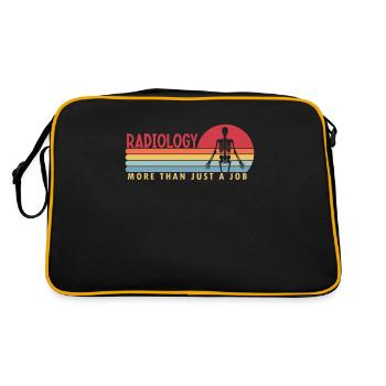 La radiologie plus qu’un technicien en radiologie - Sac Retro - noir/or - Dos