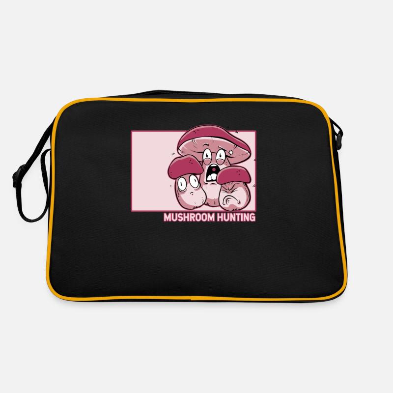 Champignon Chasse Doodle Champignon Hanzi Chinois Sac Retro