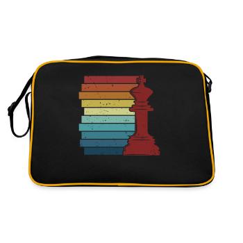 Retro Grandmaster Queen Player Professional Chess - Retro Bag - black/gold - Back