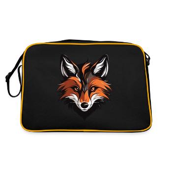 Fox Portrait - Retro Bag - black/gold - Back