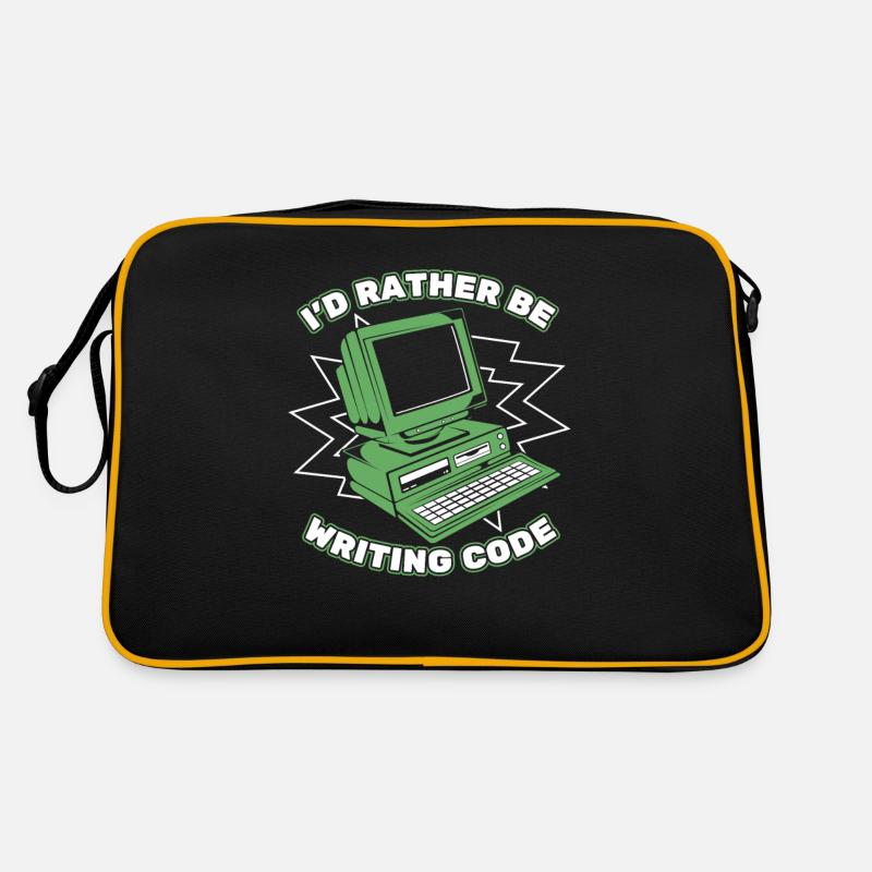 Je préfère écrire du codeur développeur de code Sac Retro