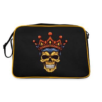 Couronne du Roi Crâne - Sac Retro - noir/or - Dos